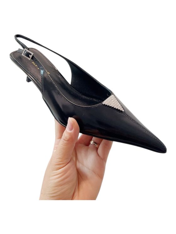 Saint Laurent Cherish Kitten Heel Slingback Pump Black 2511240 03.jpg