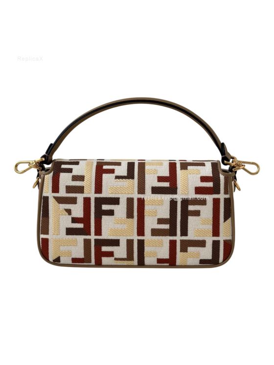 Fendi Medium Backpack Multicolor Canvas with FF Embroidery 0159B 2523511