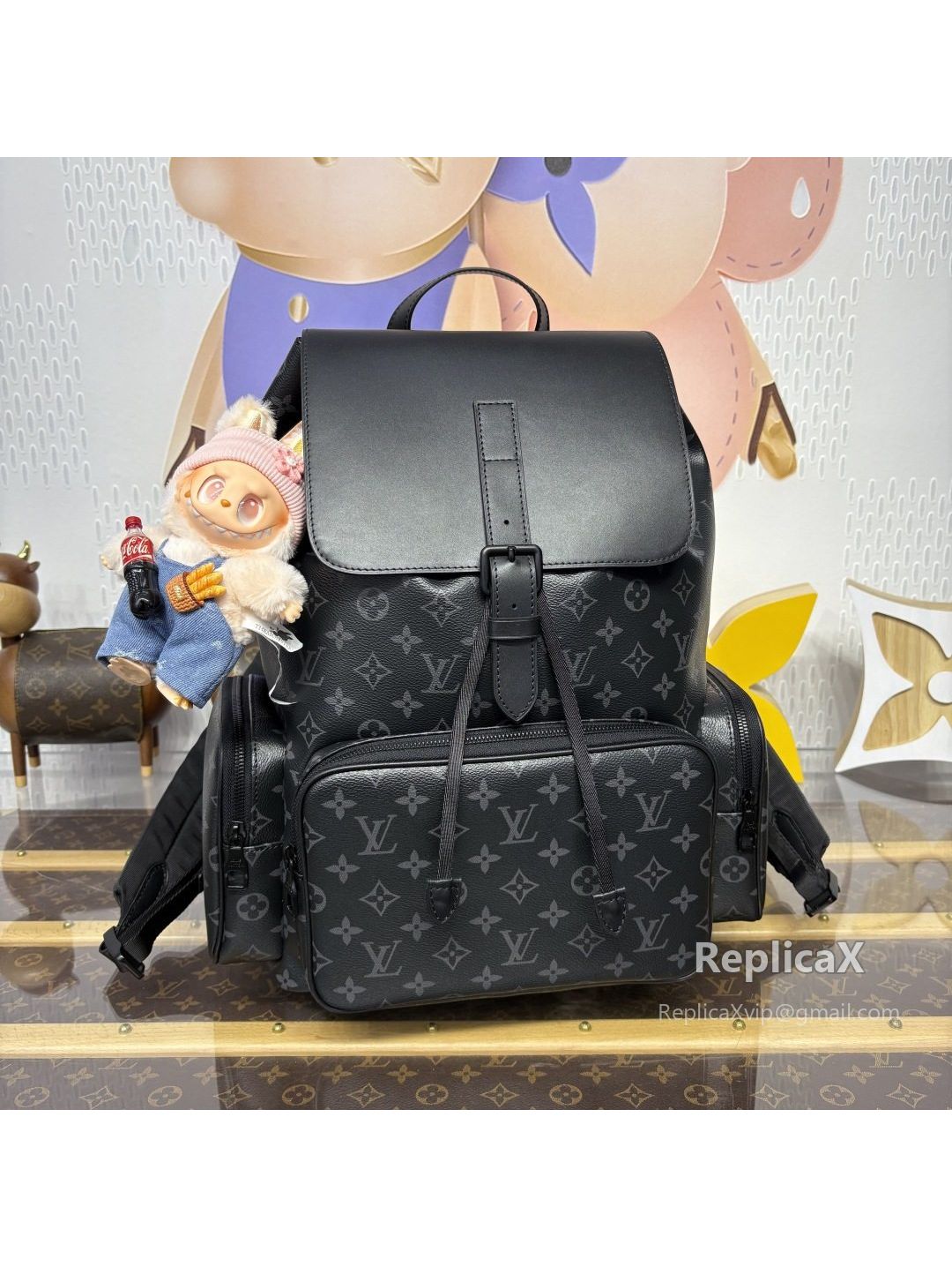 Louis Vuitton Vernon in black Monogram Multicolore M45538