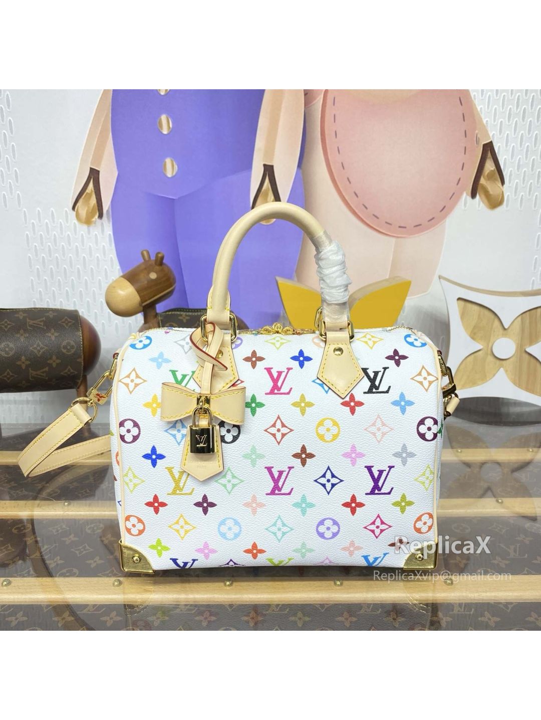 Louis Vuitton Neverfull in white monogram canvas M13085