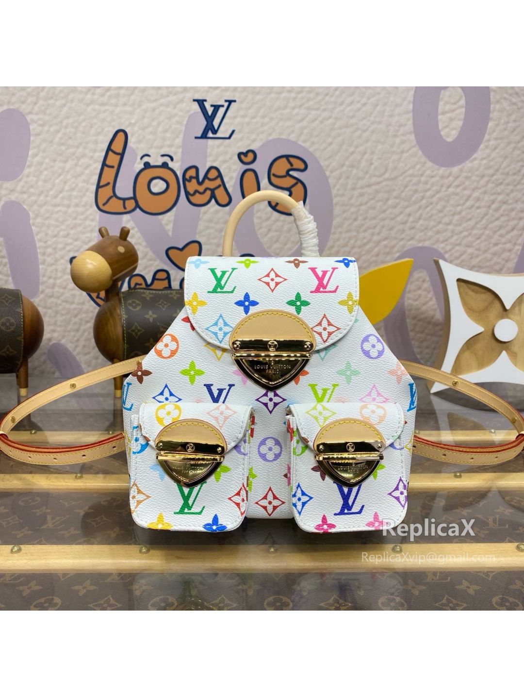 Louis Vuitton VLM in white monogram canvas M13081