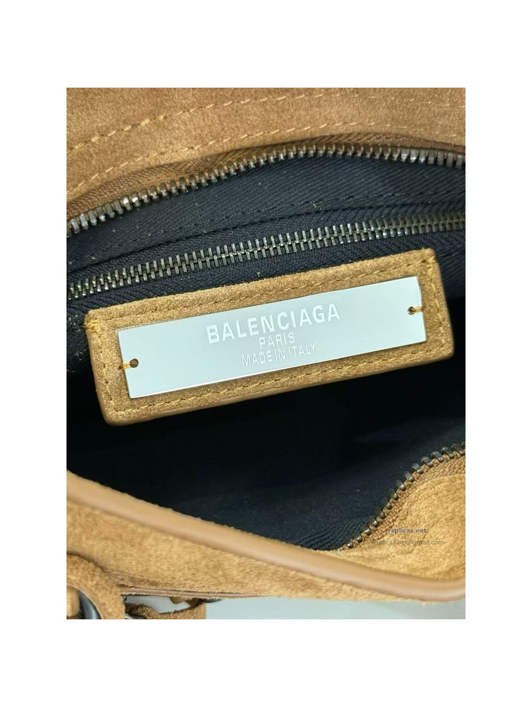 Balenciaga Le City Small Suede Caramel 2626S98