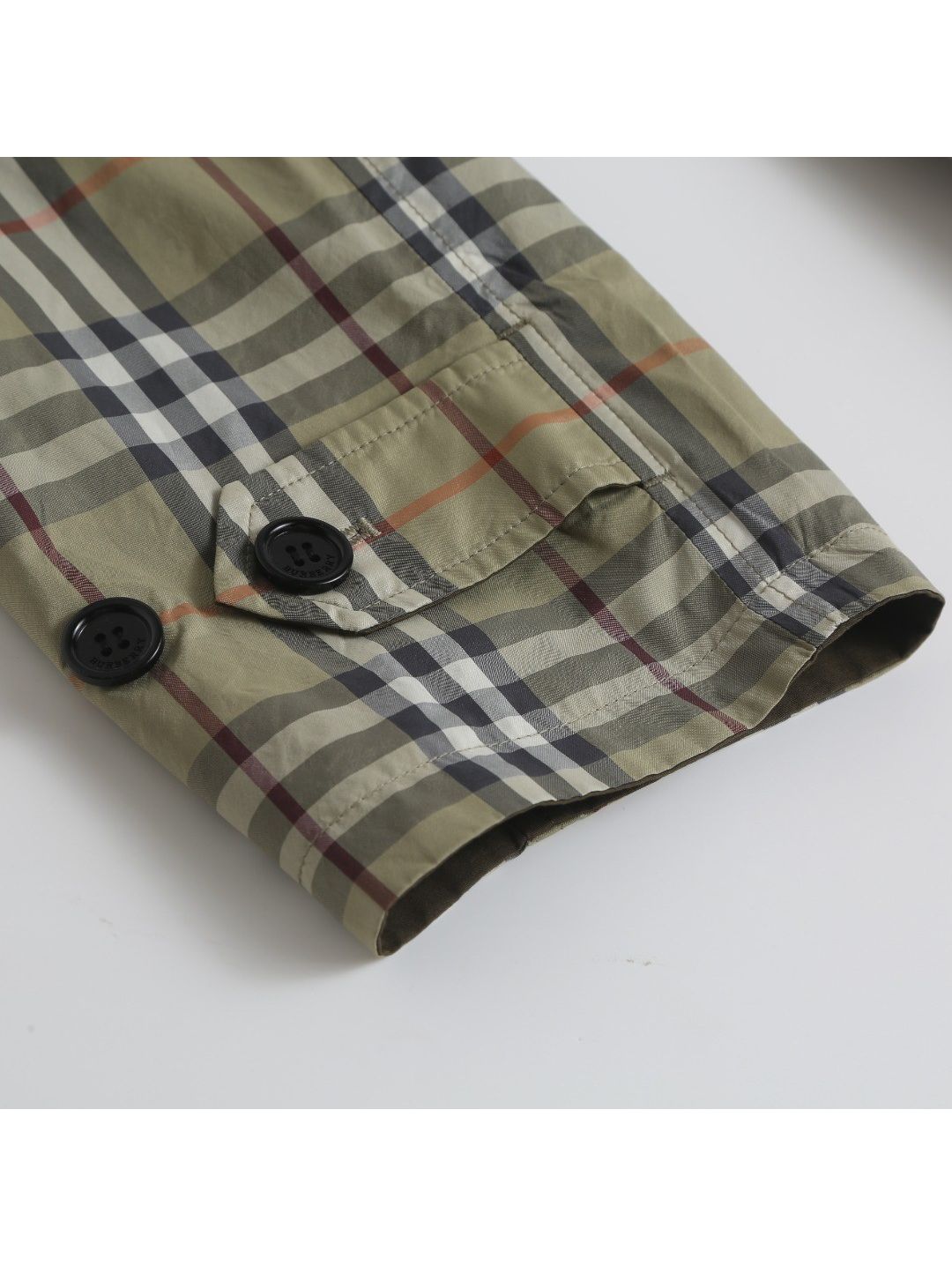 Burberry Hooded Plaid Jacket in Multicolor