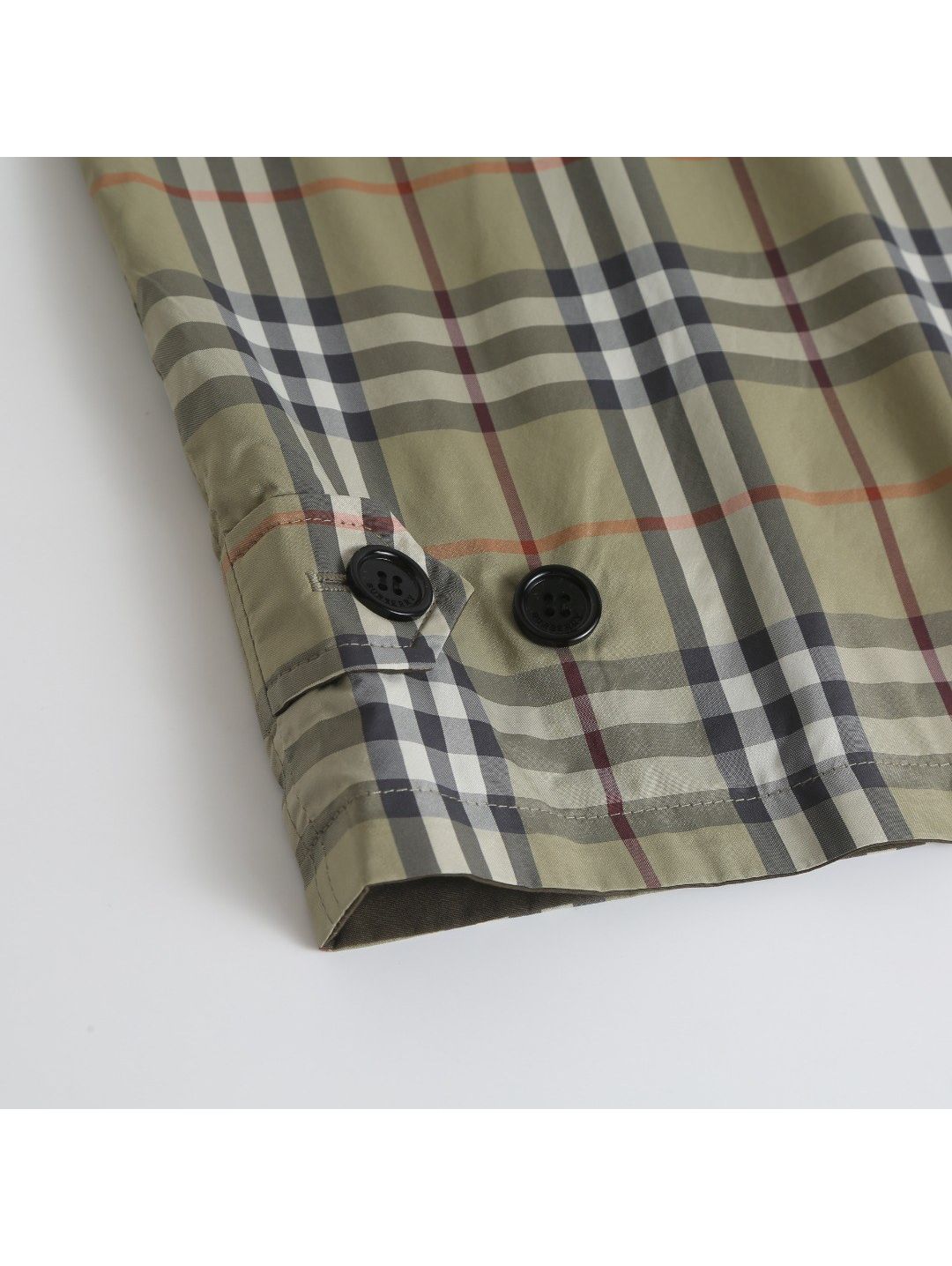 Burberry Hooded Plaid Jacket in Multicolor