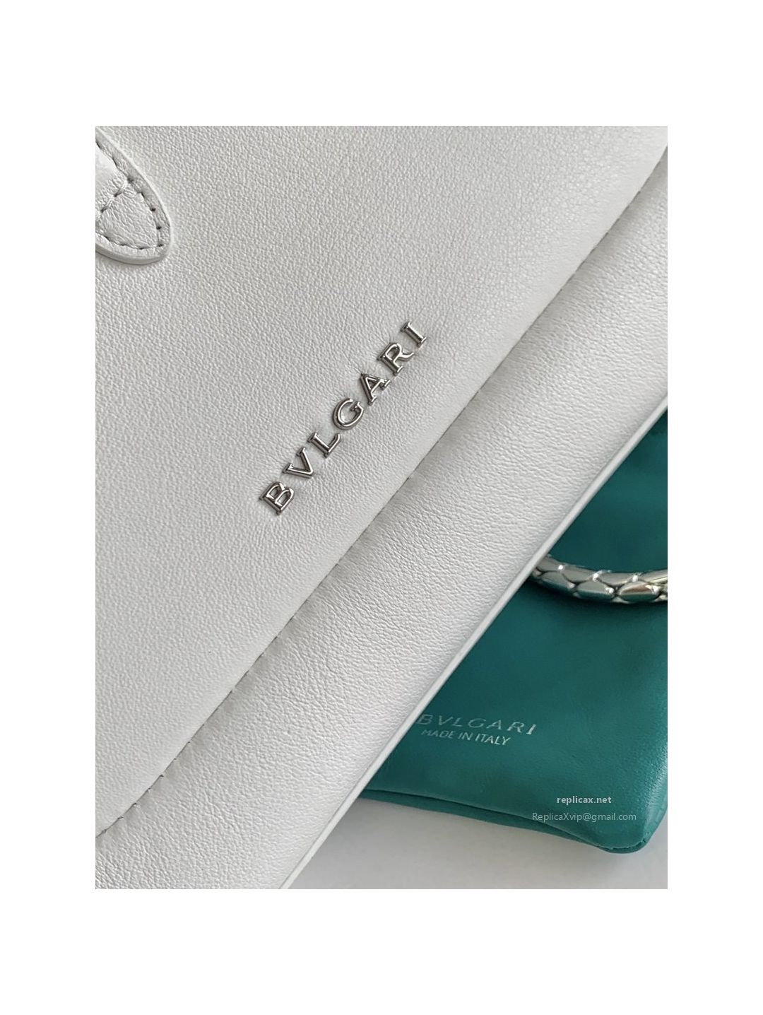 Bvlgari Serpenti Baia Small Shoulder Bag Diamond White Urban Calfskin