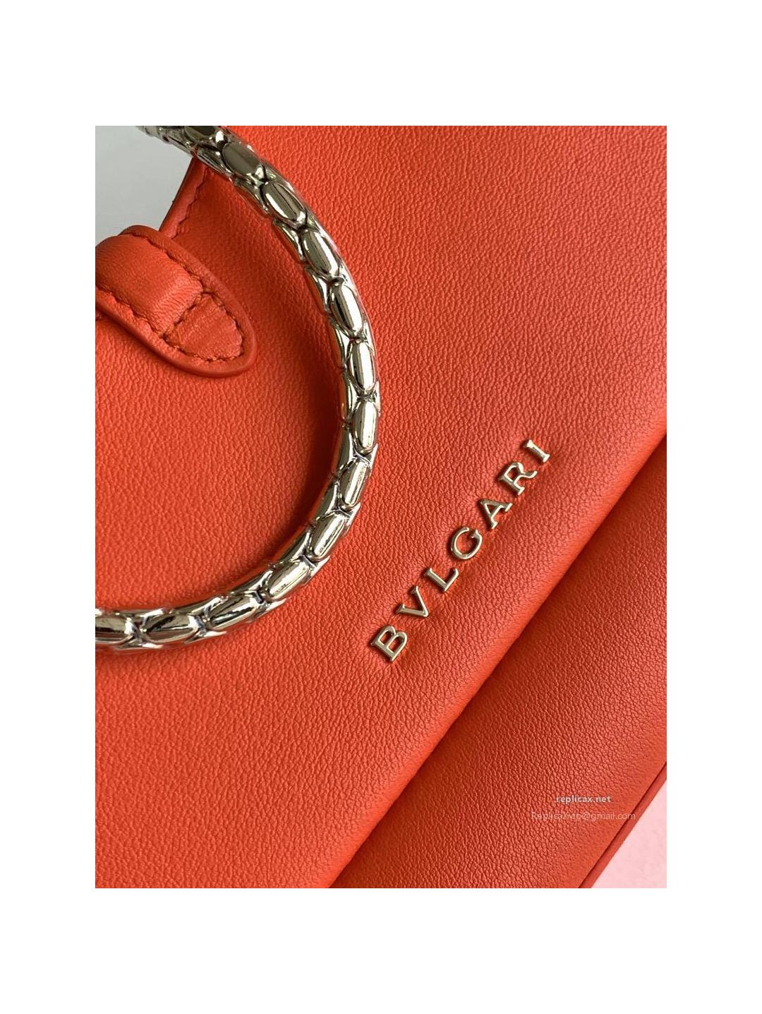 Bvlgari Serpenti Baia Small Shoulder Bag Orange Urban Calfskin