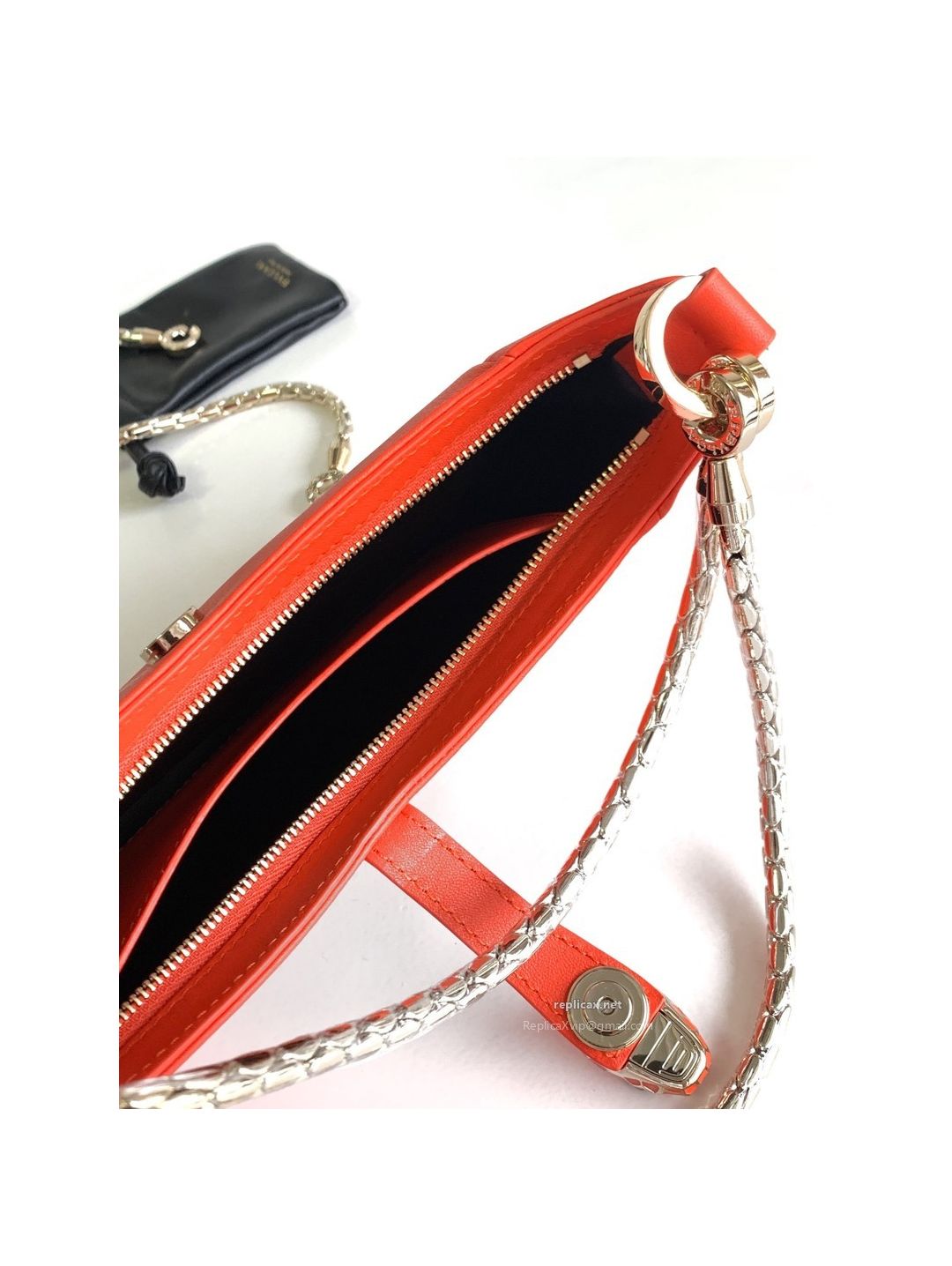 Bvlgari Serpenti Baia Small Shoulder Bag Orange Urban Calfskin