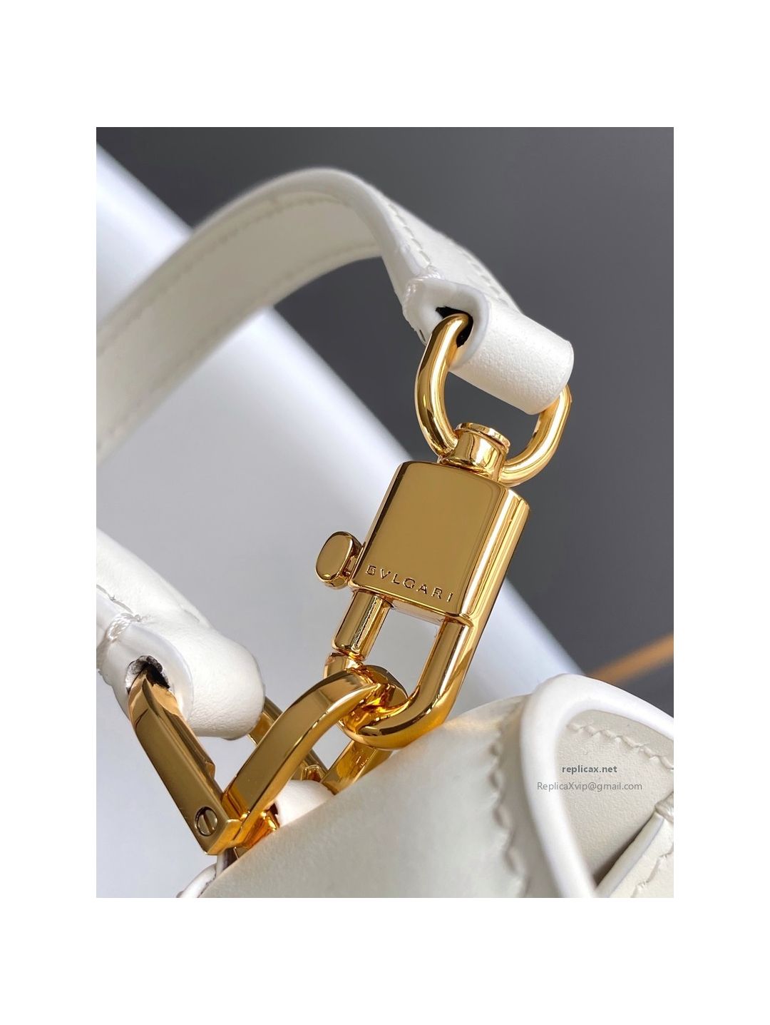 Bvlgari Serpenti Forever Medium Top Handle Bag Ivory Calfskin