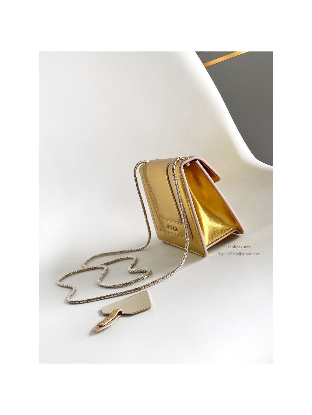 Bvlgari Serpenti Forever Mini Crossbody Bag Deep Gold Textured Calfskin