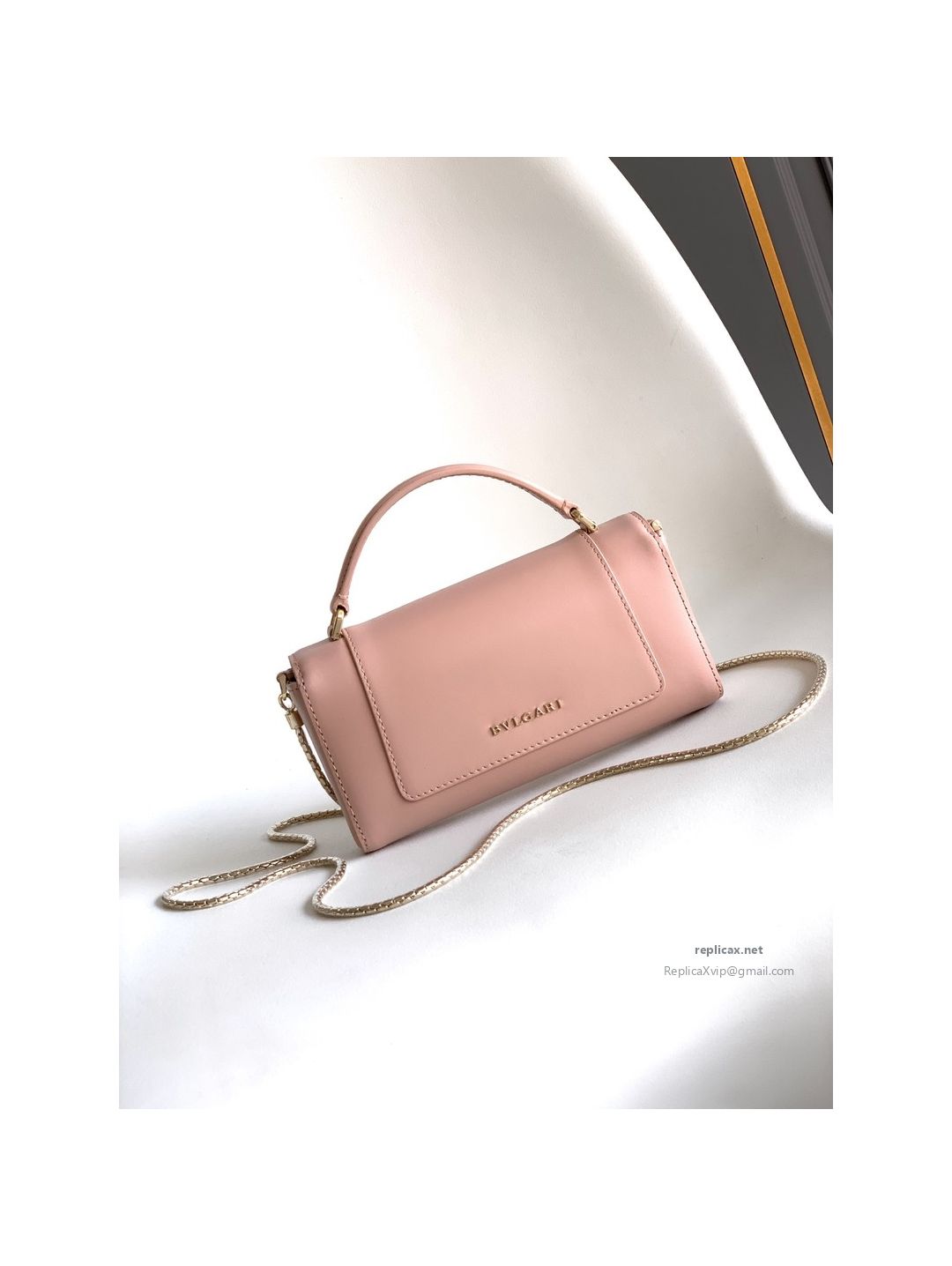 Bvlgari Serpenti Forever Phone Bag Rose Pink Calfskin