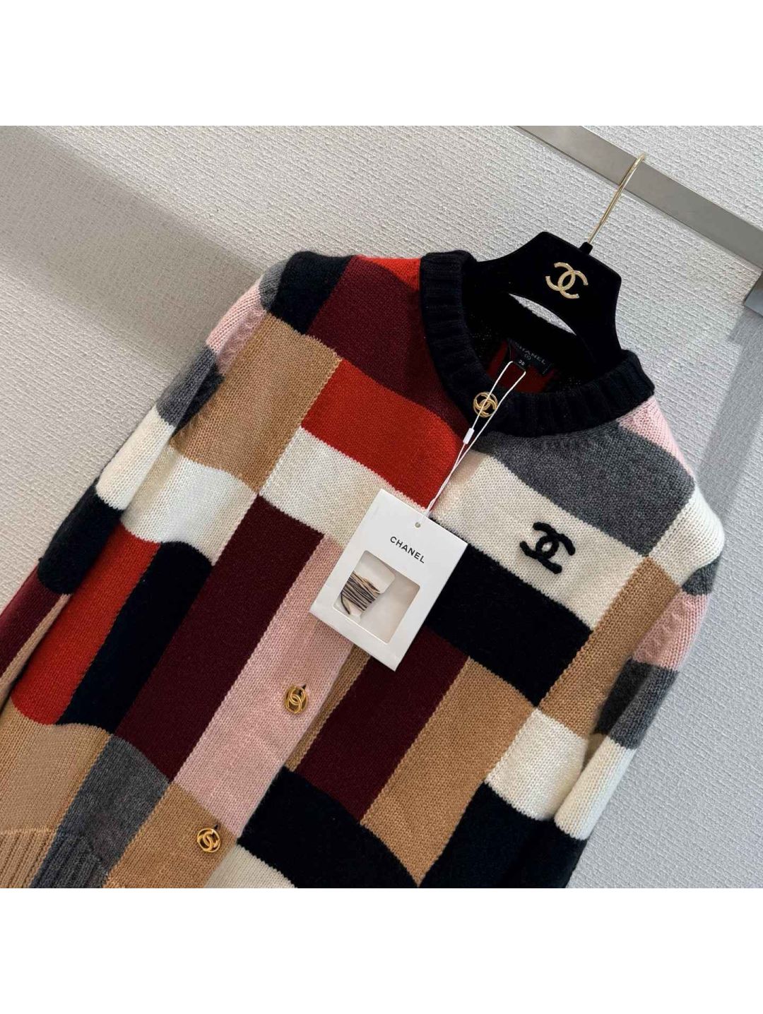 Chanel Embroidered Cashmere Cardigan in Multicolor