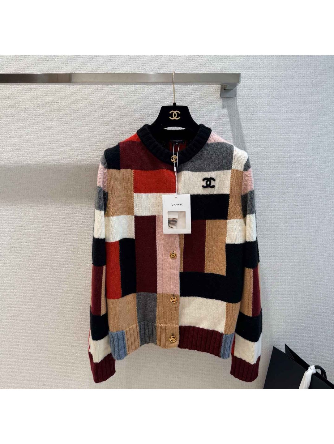Chanel Embroidered Cashmere Cardigan in Multicolor