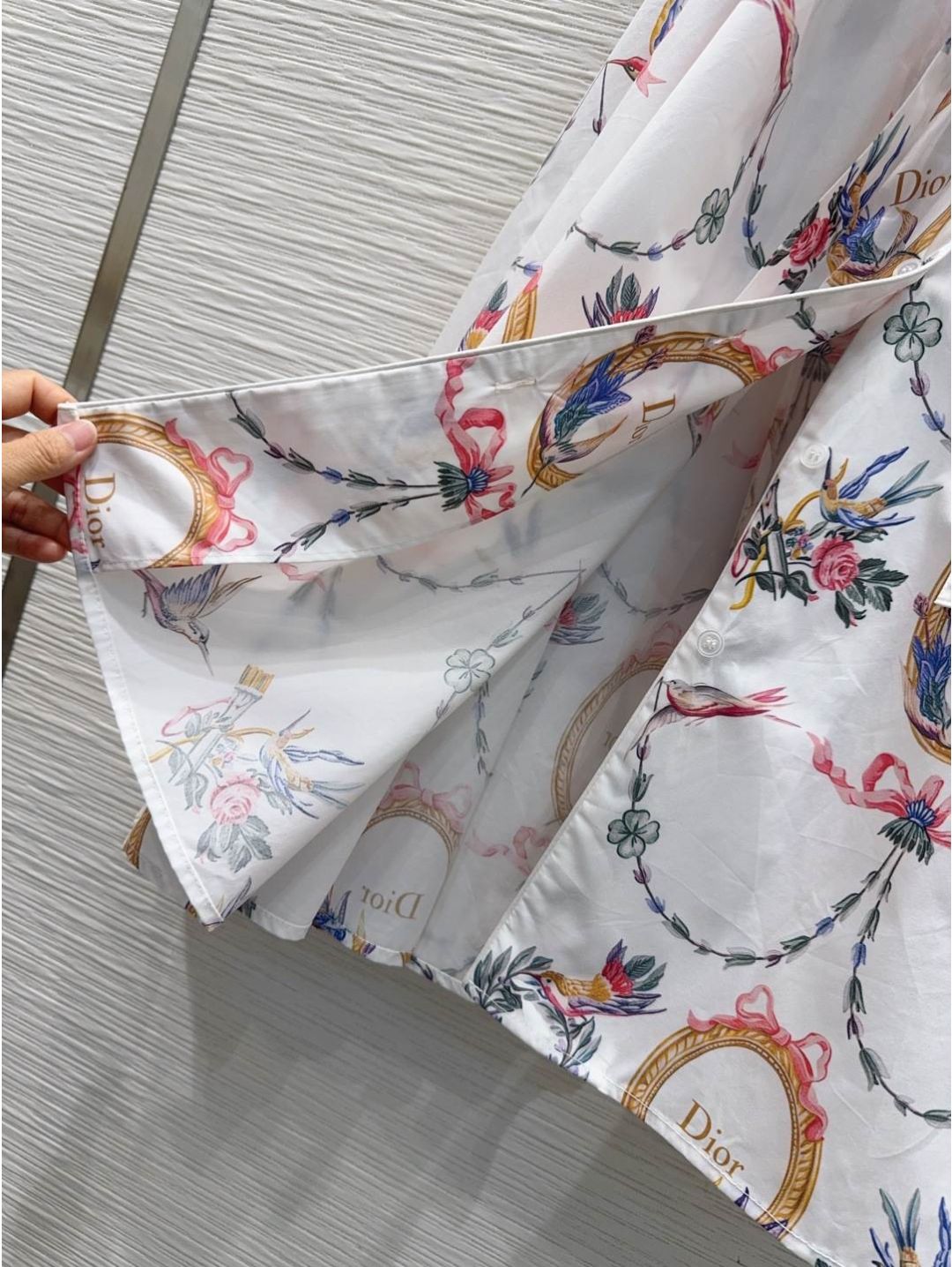 Dior Belted Monogram Dress in Multicolor