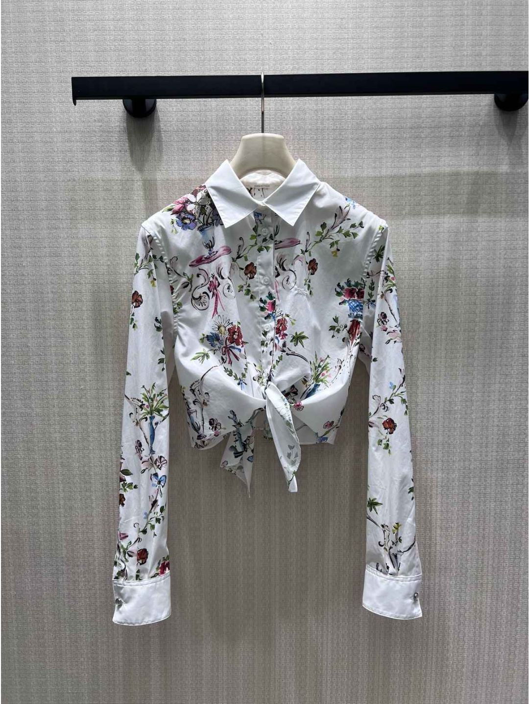 Dior Floral Long Sleeve Shirt in Multicolor