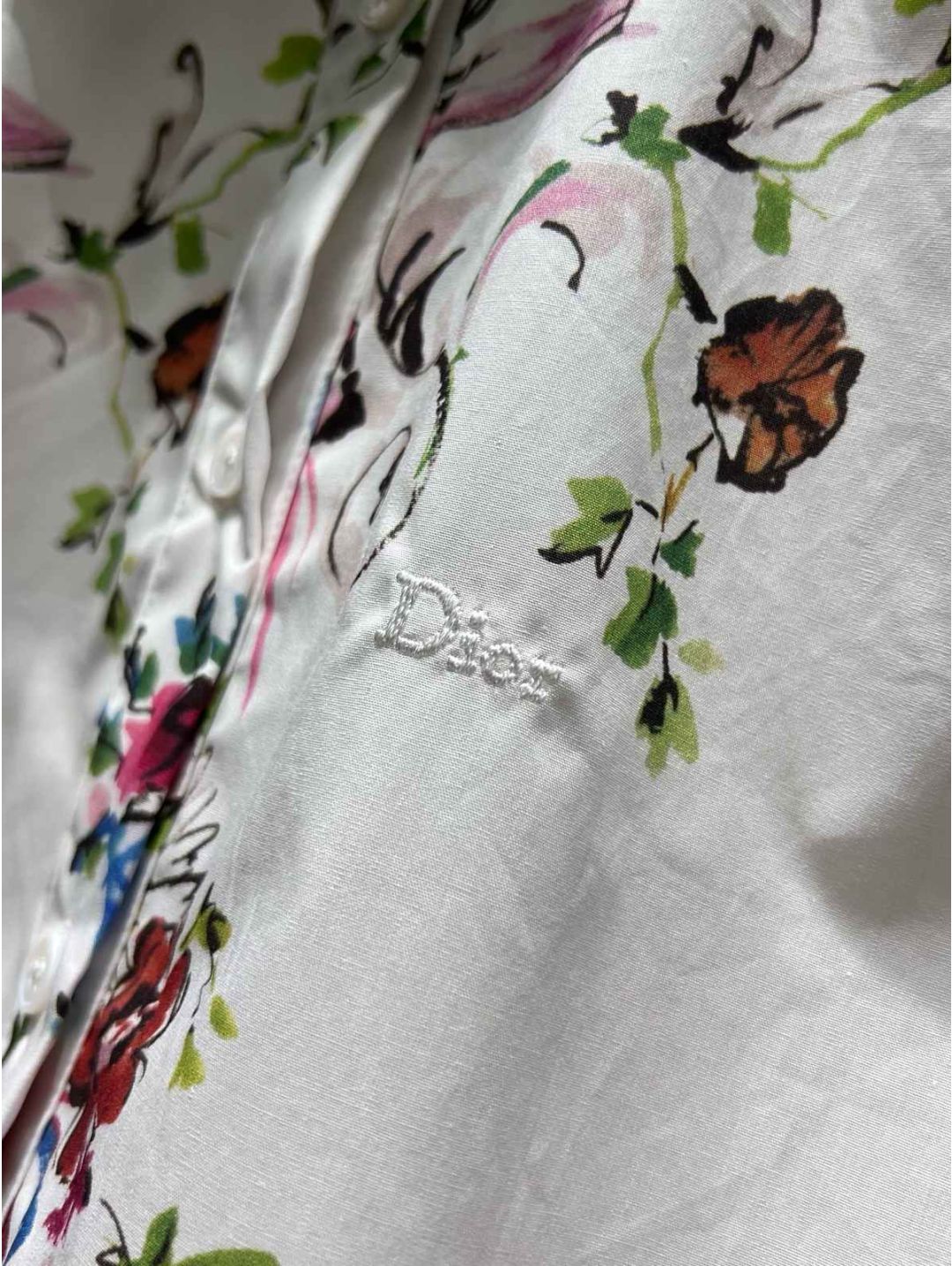Dior Floral Long Sleeve Shirt in Multicolor