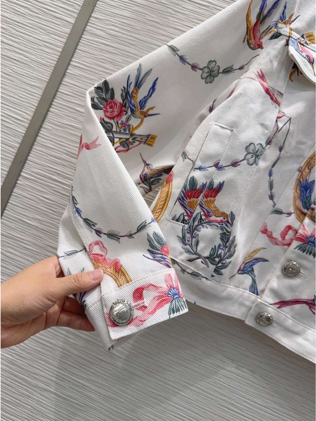 Dior Floral Monogram Coat in Multicolor