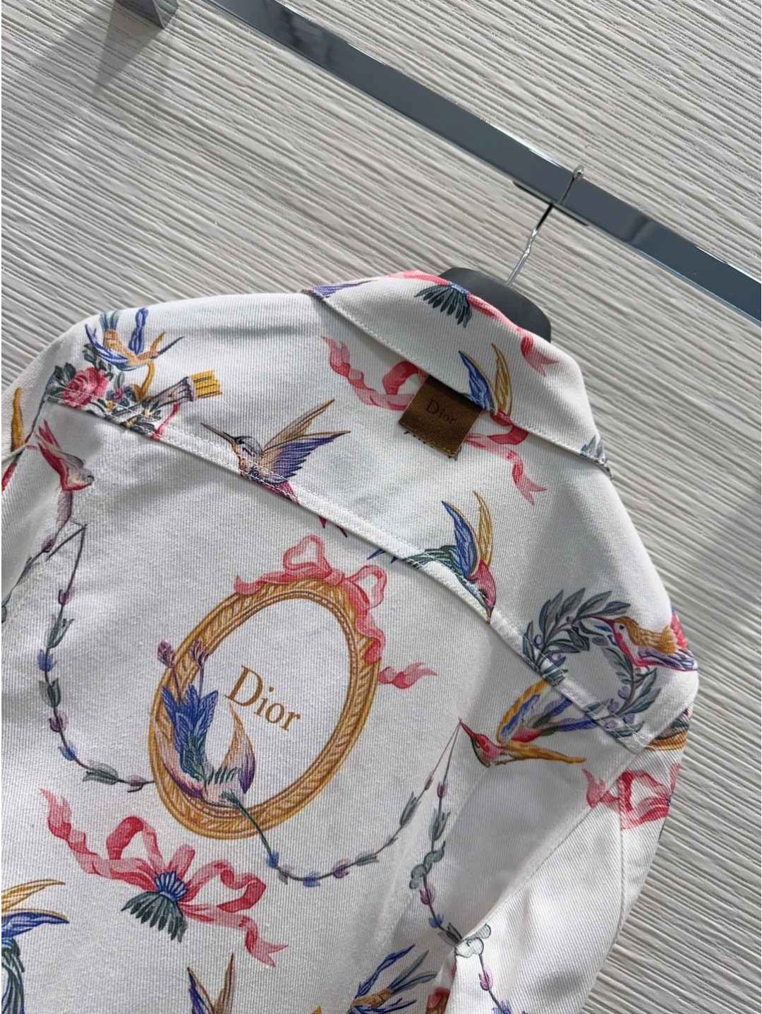 Dior Floral Monogram Coat in Multicolor