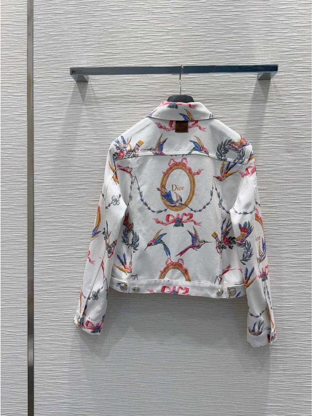 Dior Floral Monogram Coat in Multicolor
