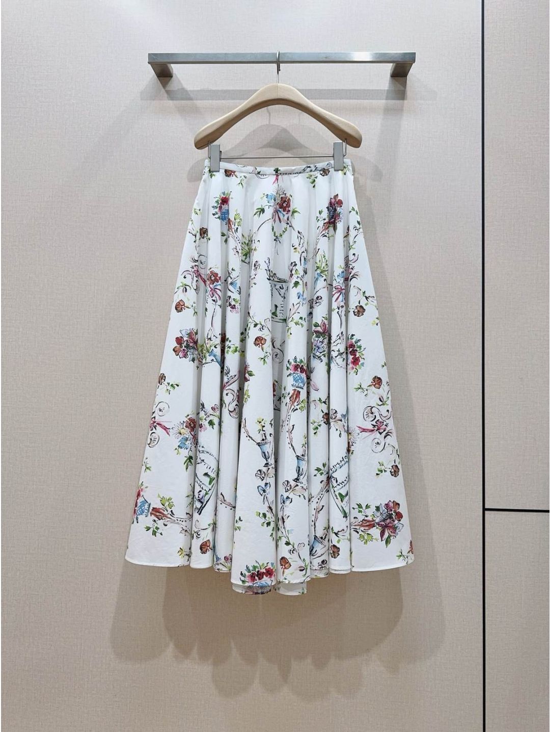 Dior Pleated Skirt in Multicolor