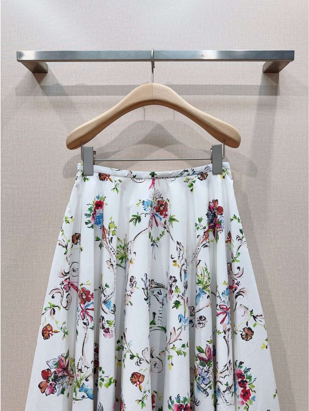 Dior Pleated Skirt in Multicolor