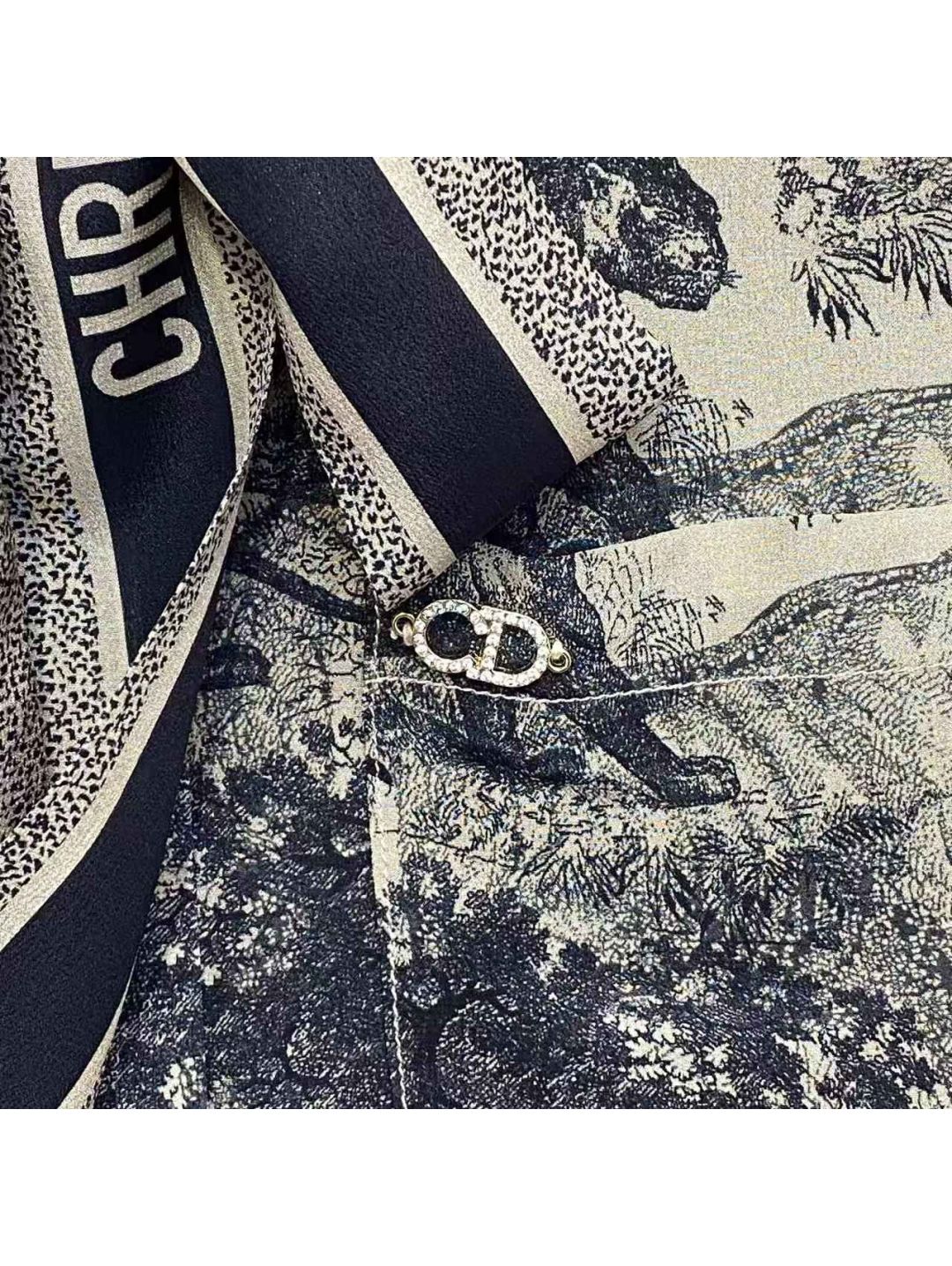 Dior Silk Bow Shirt in Multicolor