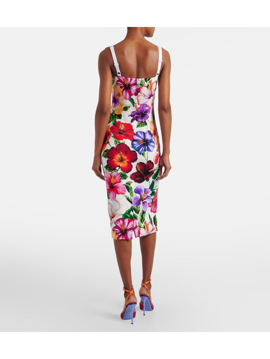 Dolce & Gabbana Silk Floral Dress in Multicolor