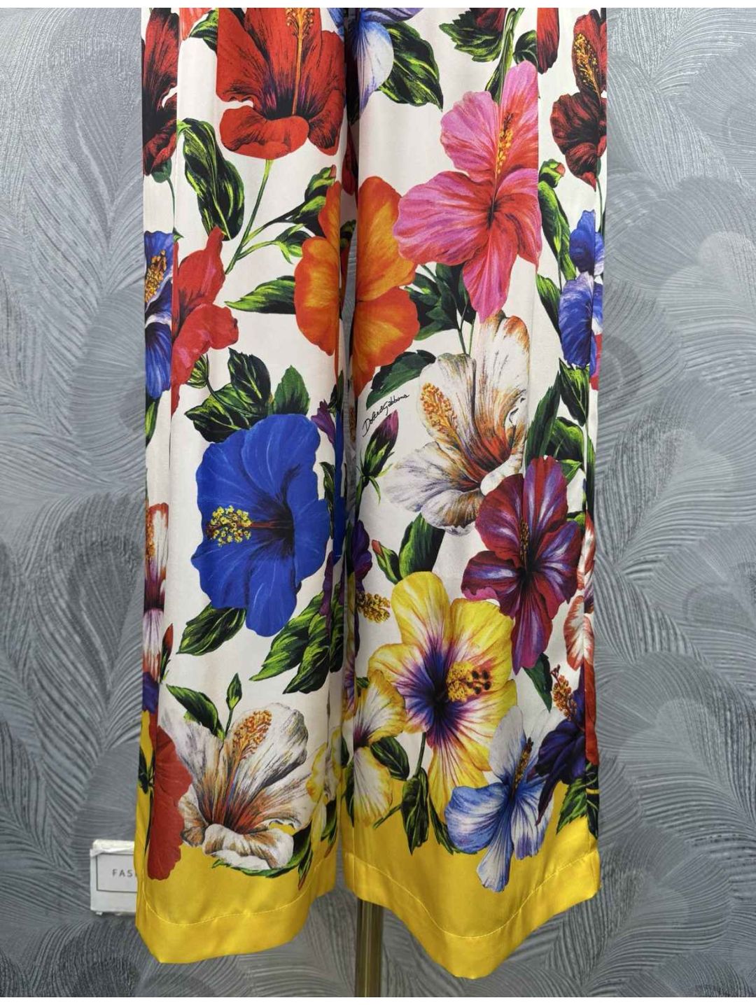 Dolce & Gabbana Silk Floral Pants in Multicolor