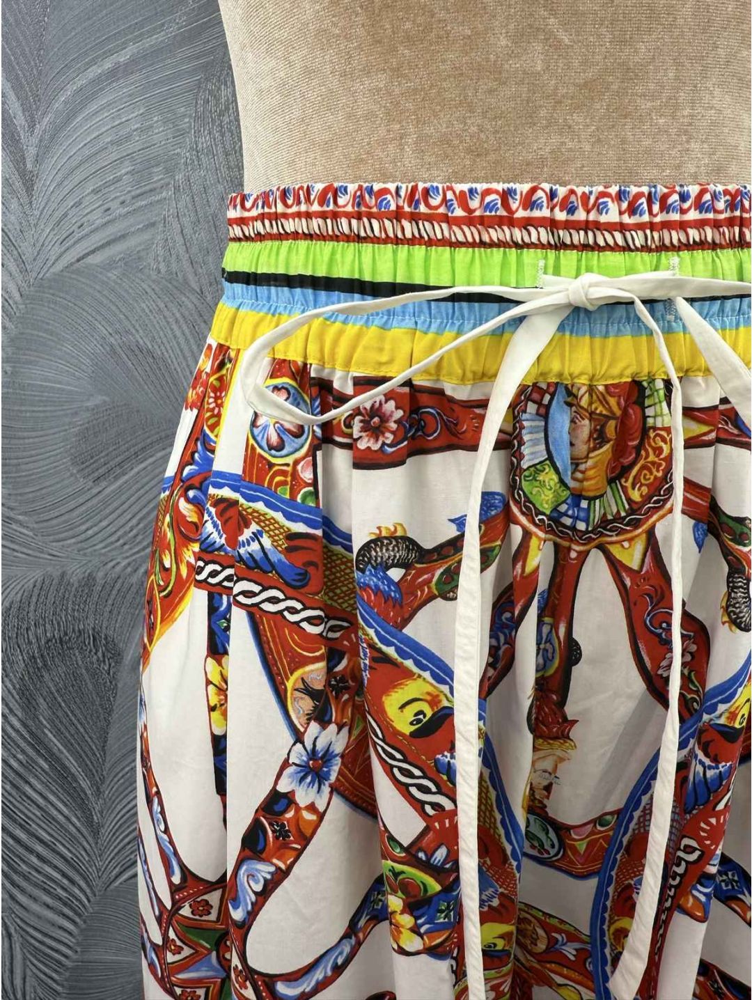 Dolce & Gabbana Wide-Leg Pants in Multicolor