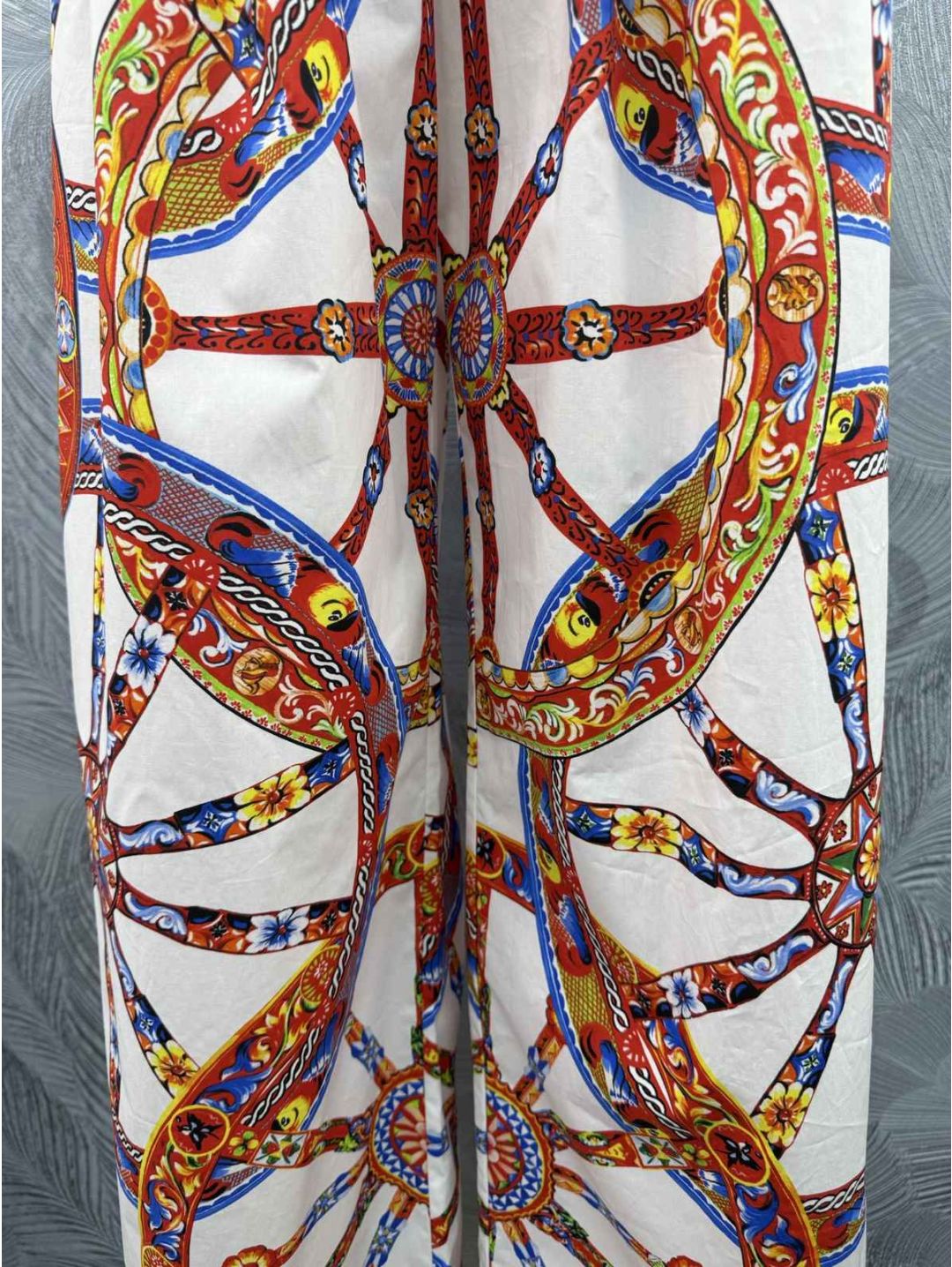 Dolce & Gabbana Wide-Leg Pants in Multicolor