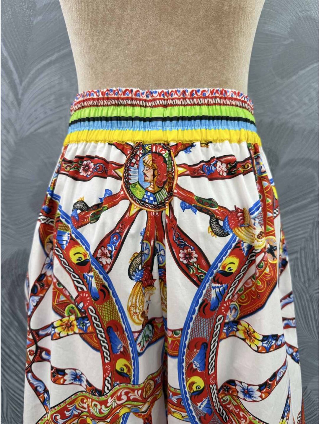 Dolce & Gabbana Wide-Leg Pants in Multicolor