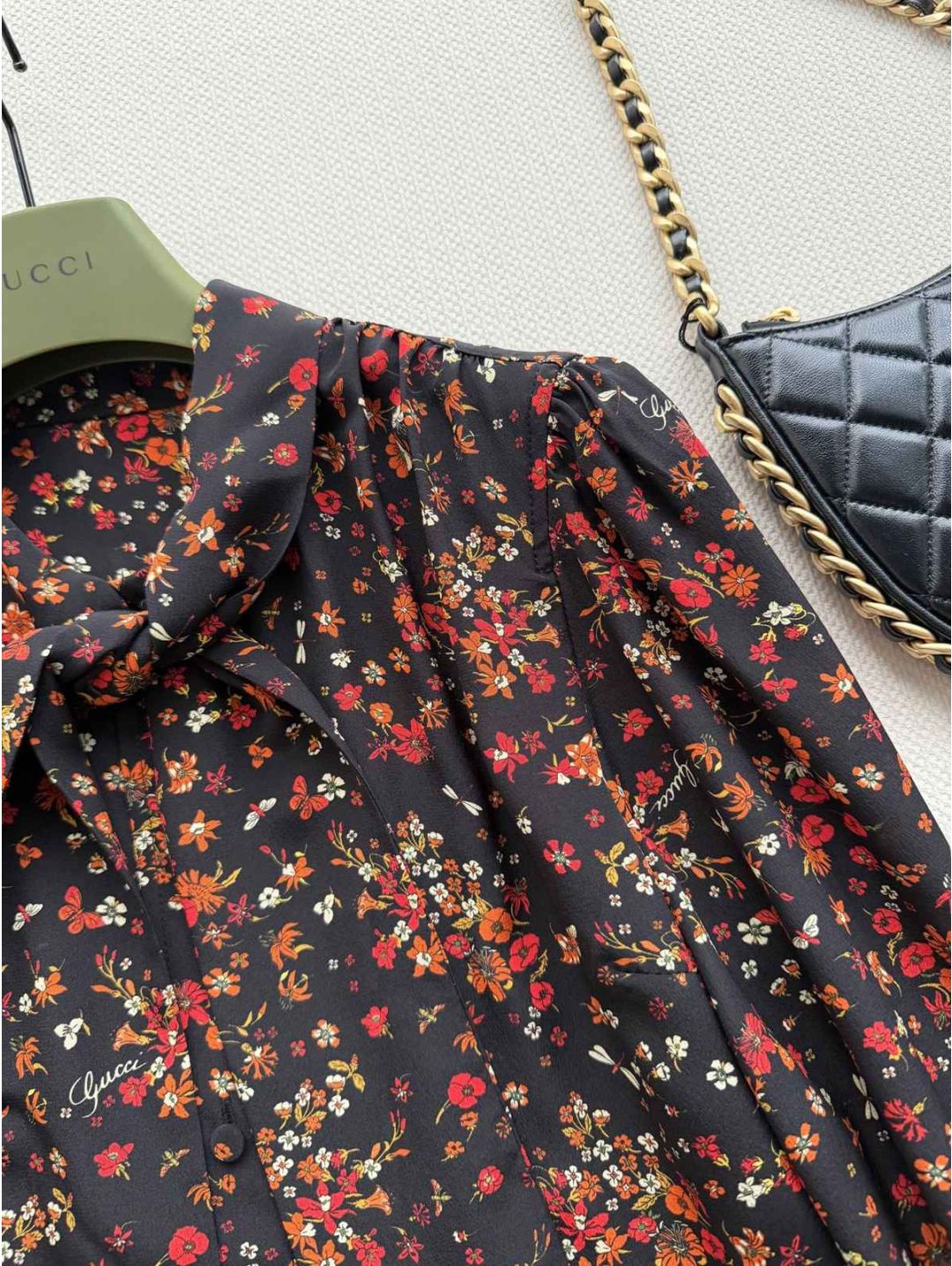 Gucci Floral Silk Shirt in Multicolor