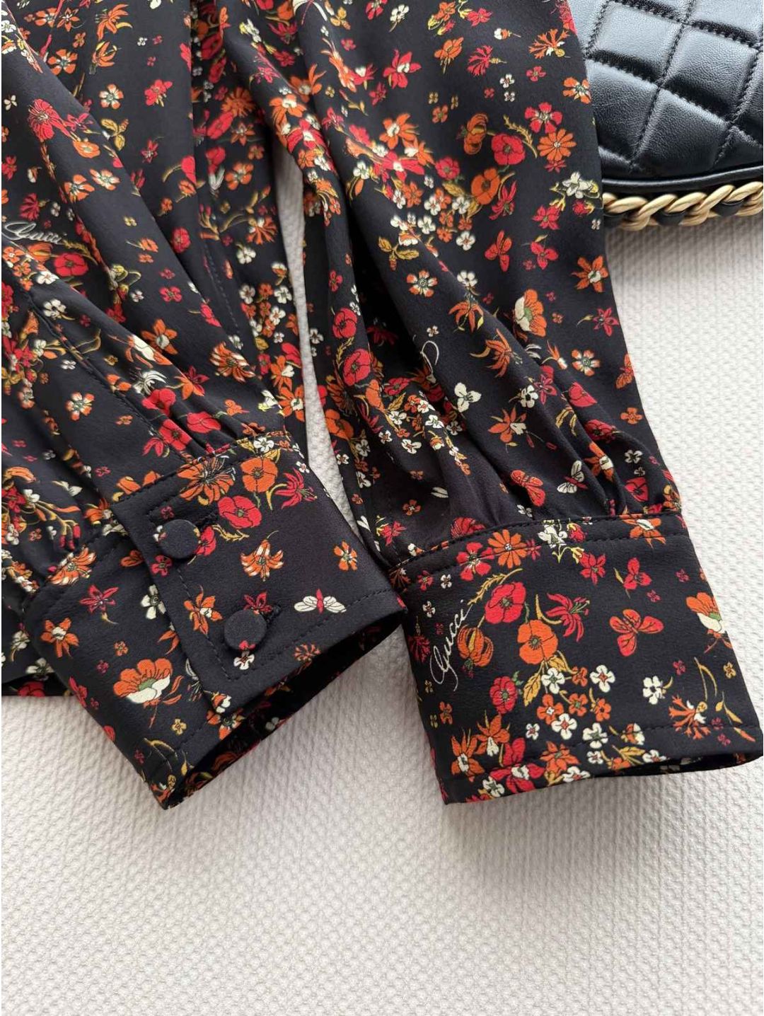 Gucci Floral Silk Shirt in Multicolor