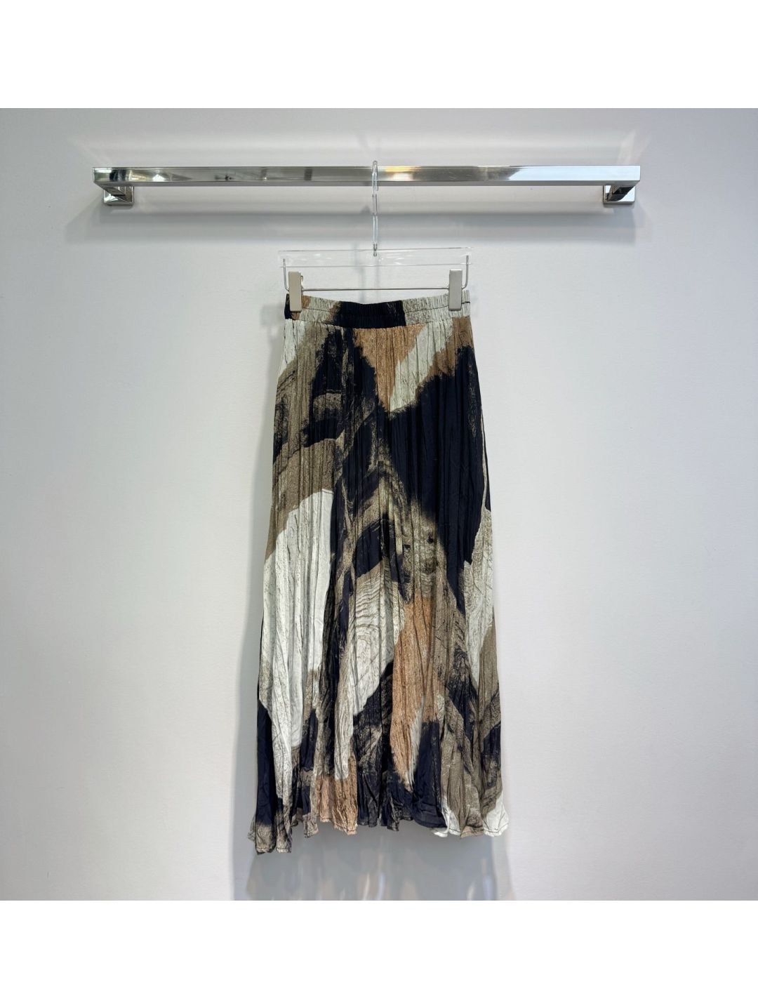 Hermes Pleated Skirt in Multicolor