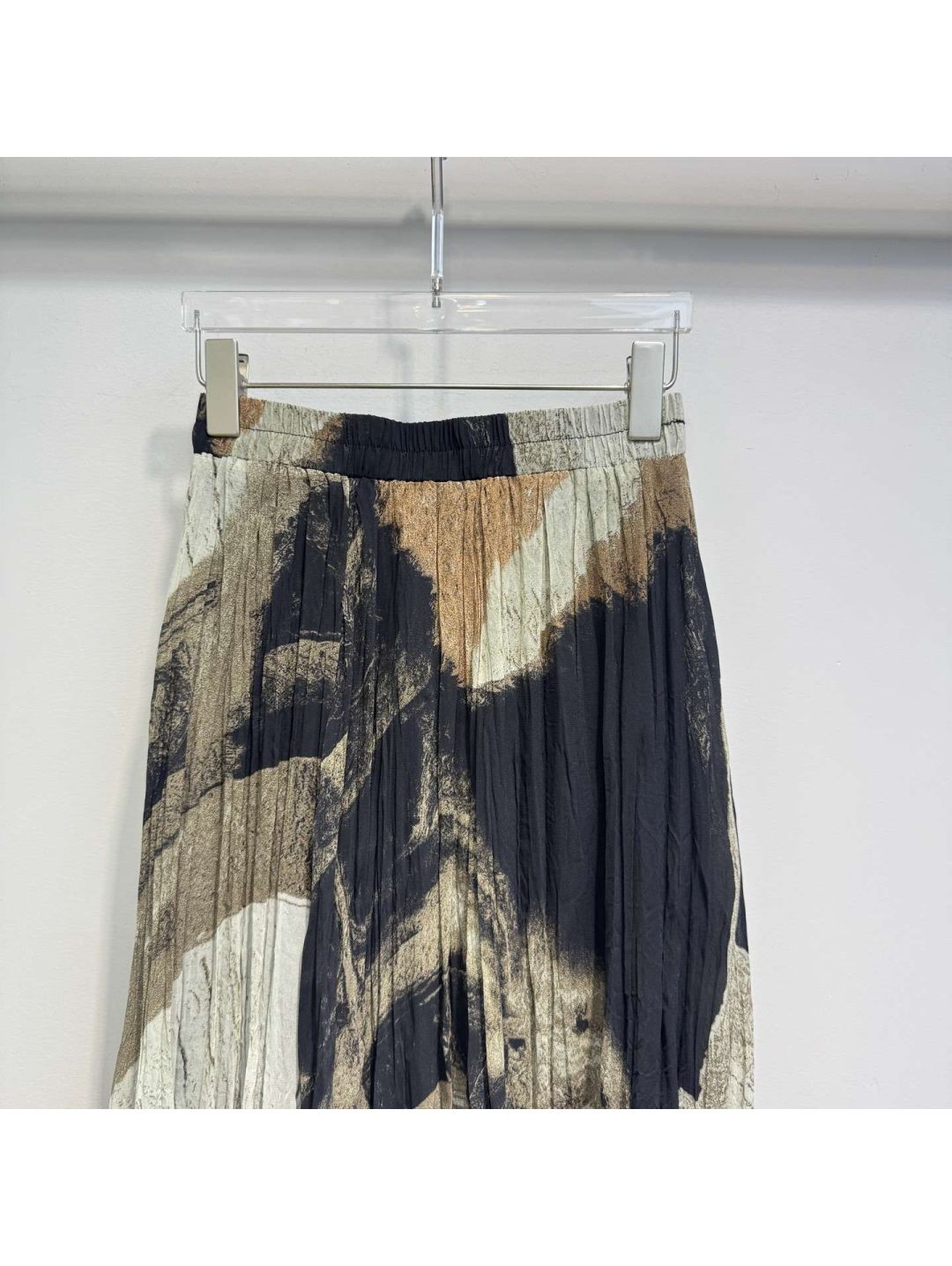 Hermes Pleated Skirt in Multicolor