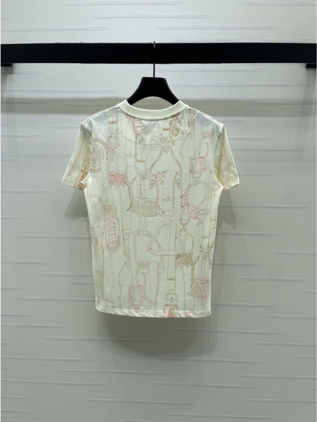 Hermes Short Sleeve Crew Neck T-Shirt in Multicolor