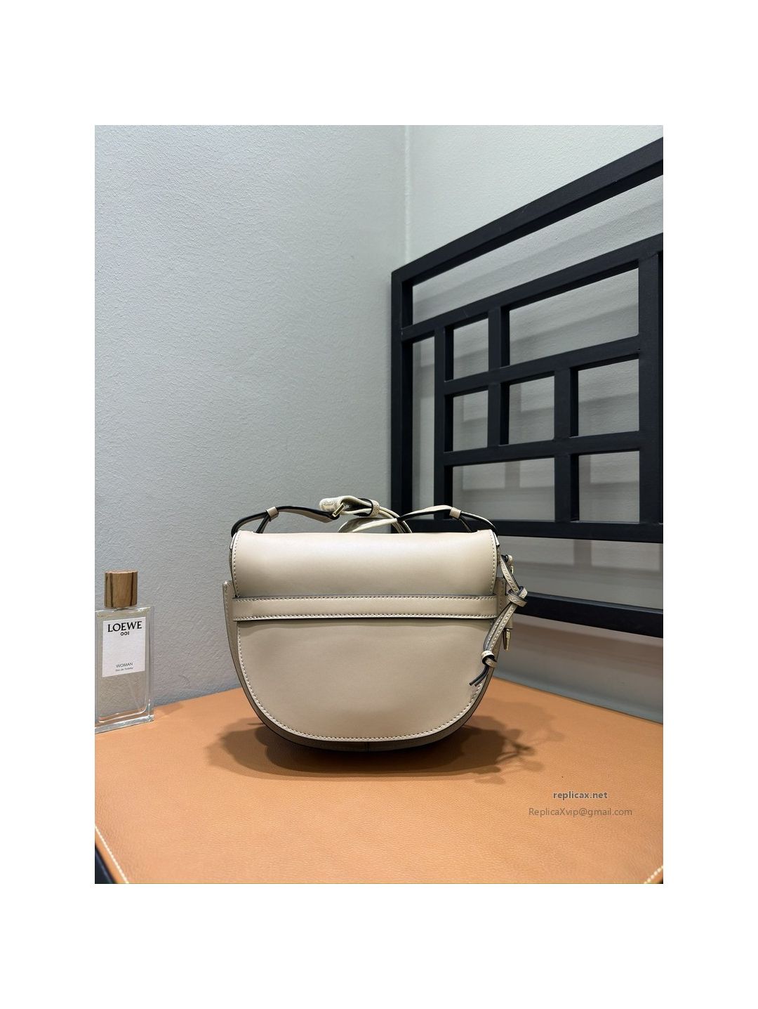 Loewe Gate Dual Small Bag Light Beige Embroidered Strap