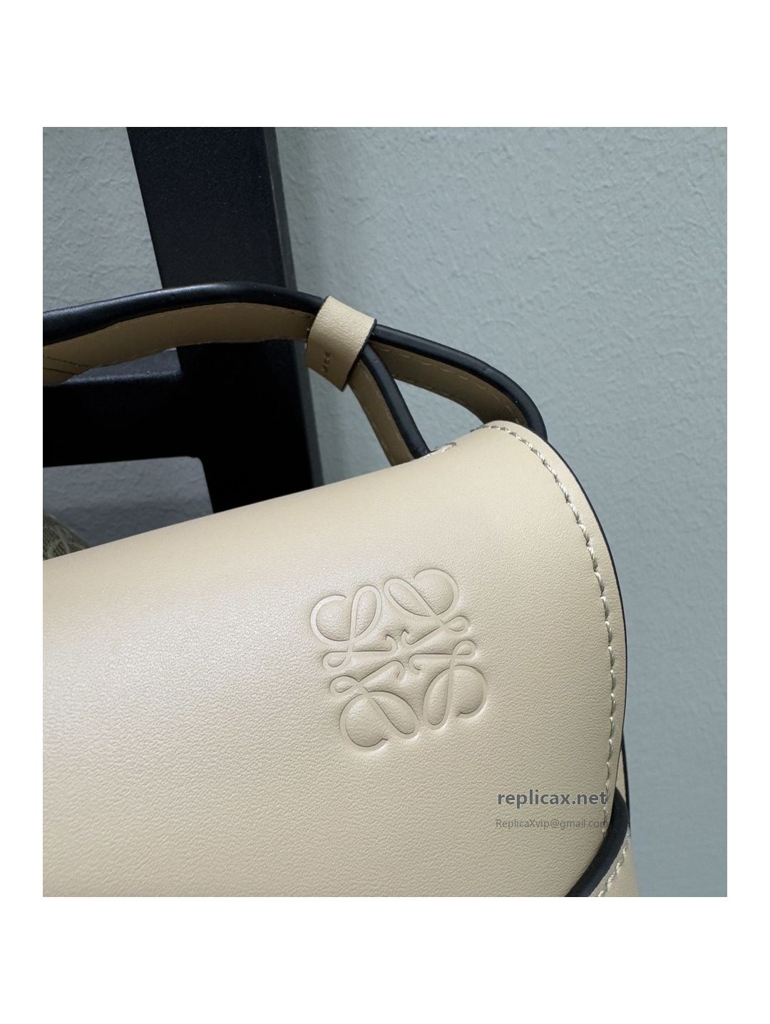 Loewe Gate Dual Small Bag Light Beige Embroidered Strap