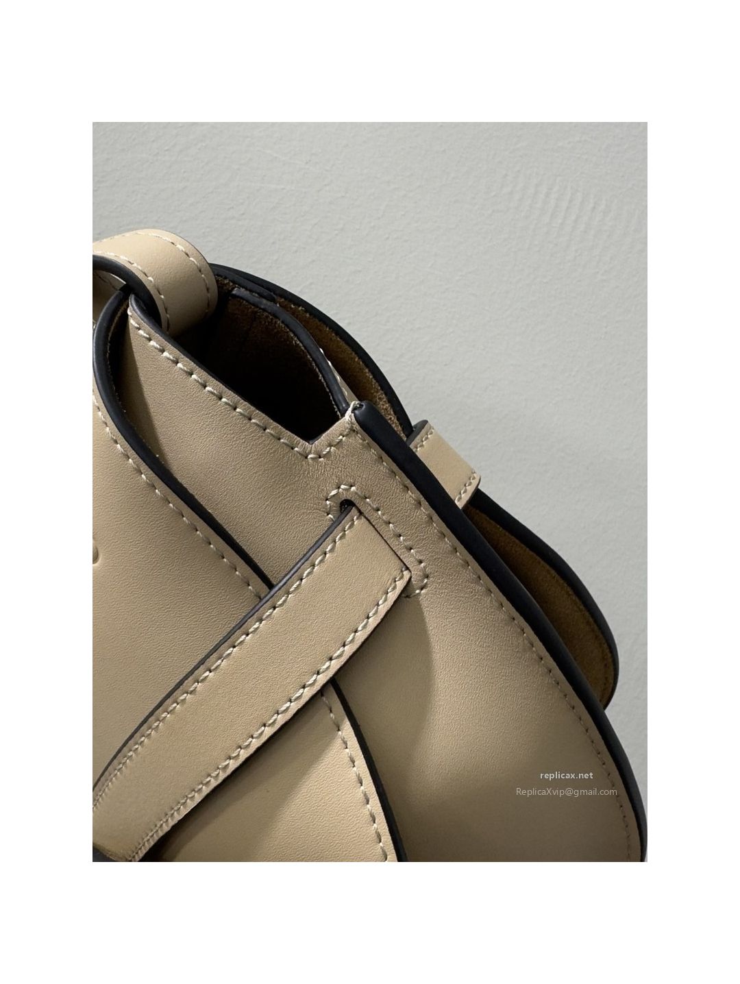 Loewe Gate Dual Small Bag Light Beige Embroidered Strap
