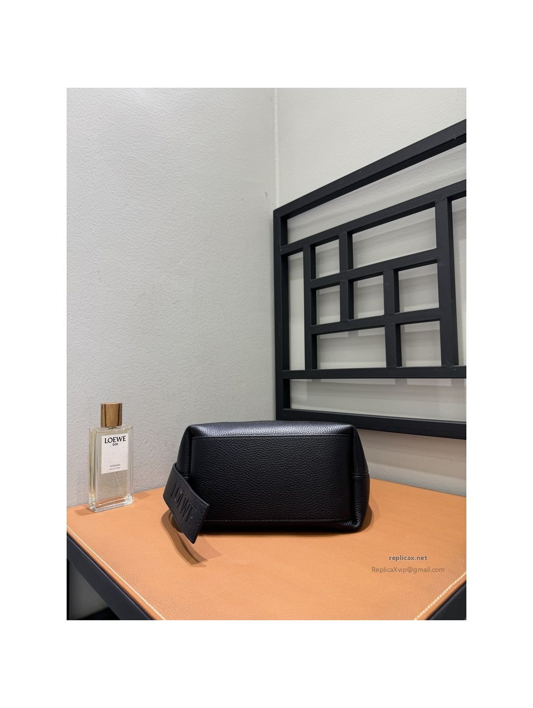 Loewe Loop Hobo Bag Black Grained Calfskin