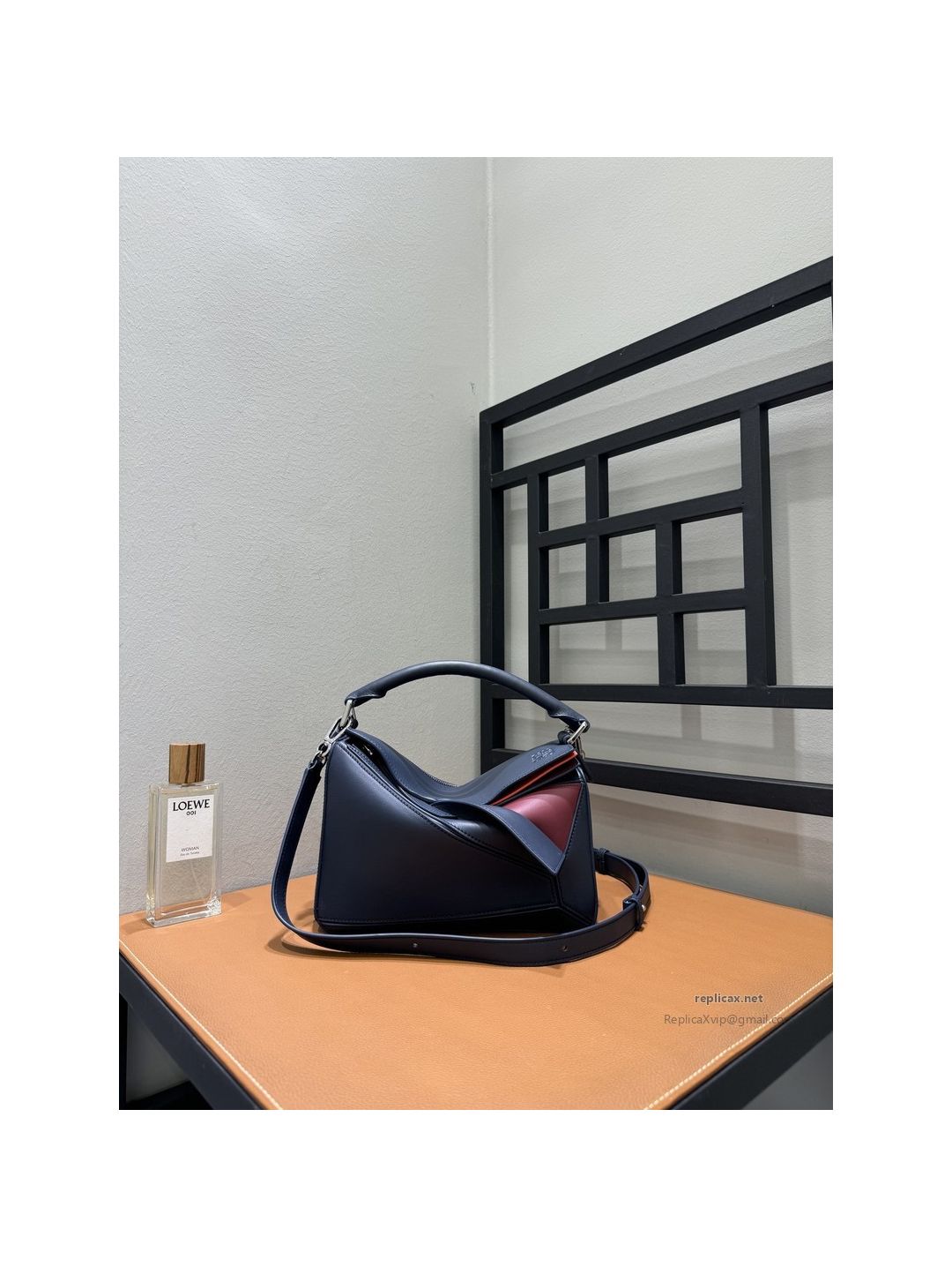 Loewe Puzzle Small Bag Navy Multicolor