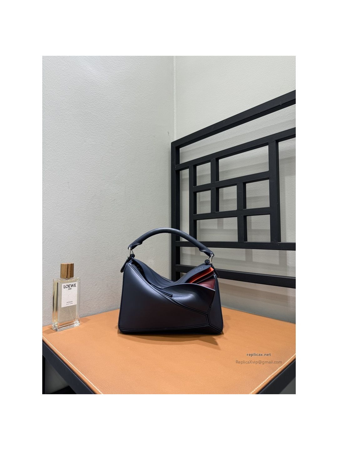 Loewe Puzzle Small Bag Navy Multicolor