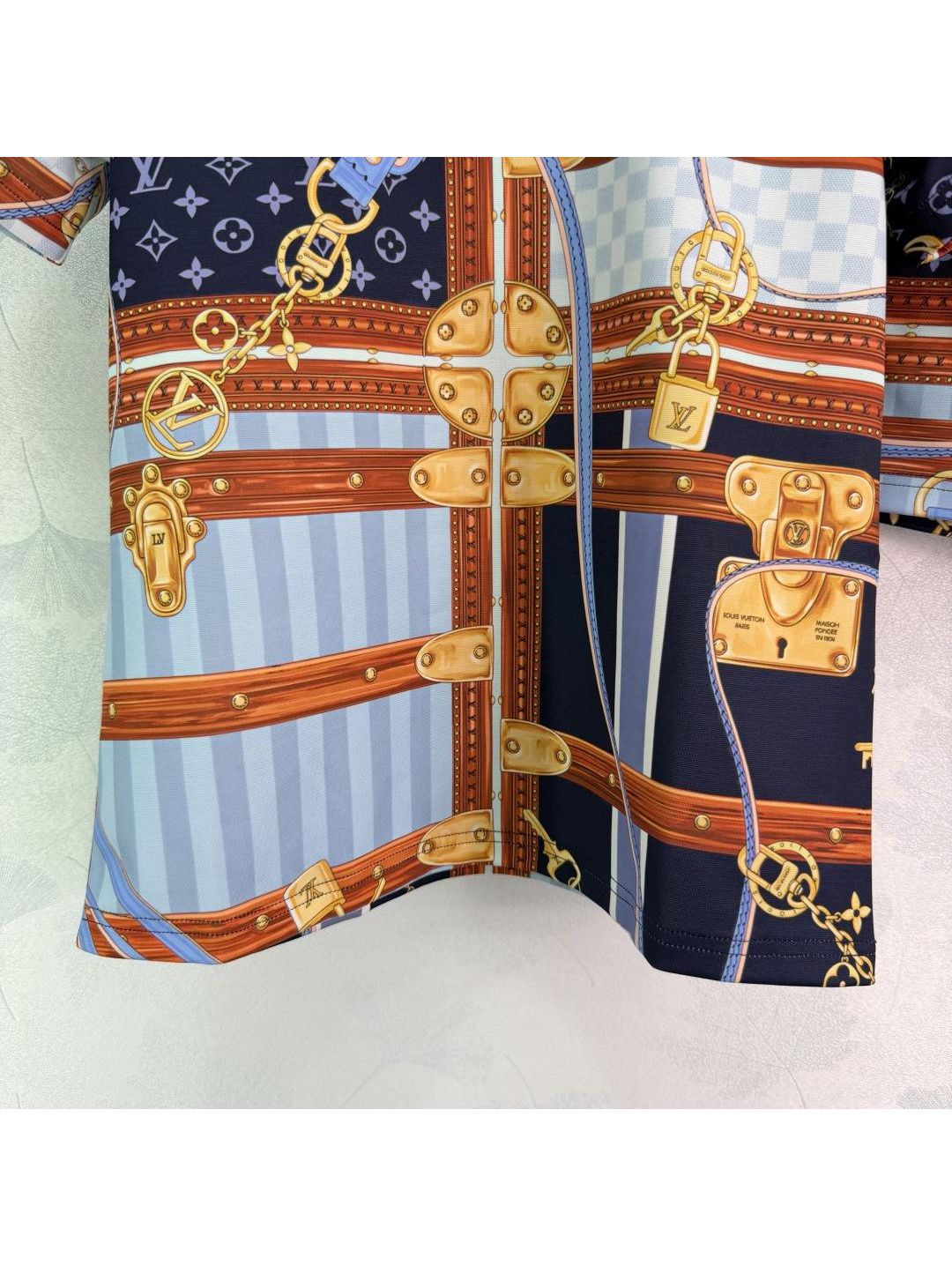 Louis Vuitton Crew Neck Short Sleeve Set in Multicolor