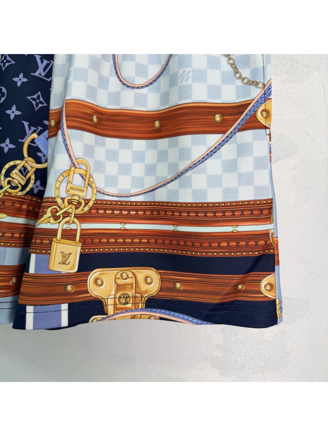 Louis Vuitton Crew Neck Short Sleeve Set in Multicolor