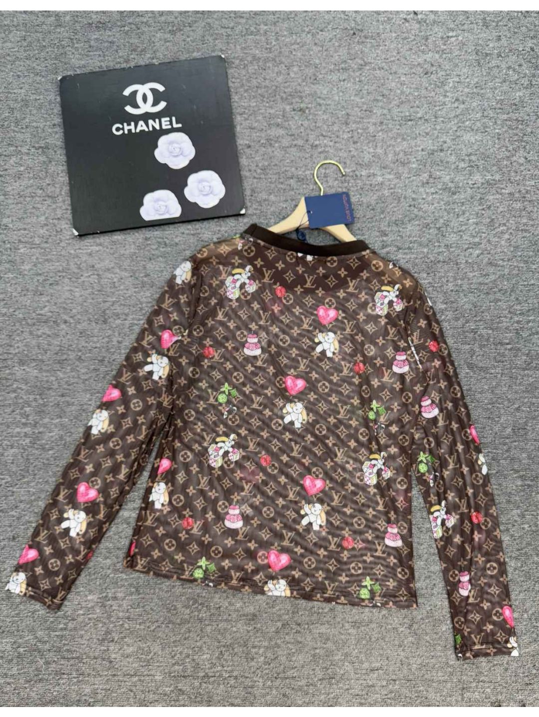 Louis Vuitton Long Sleeve Monogram T-Shirt in Multicolor