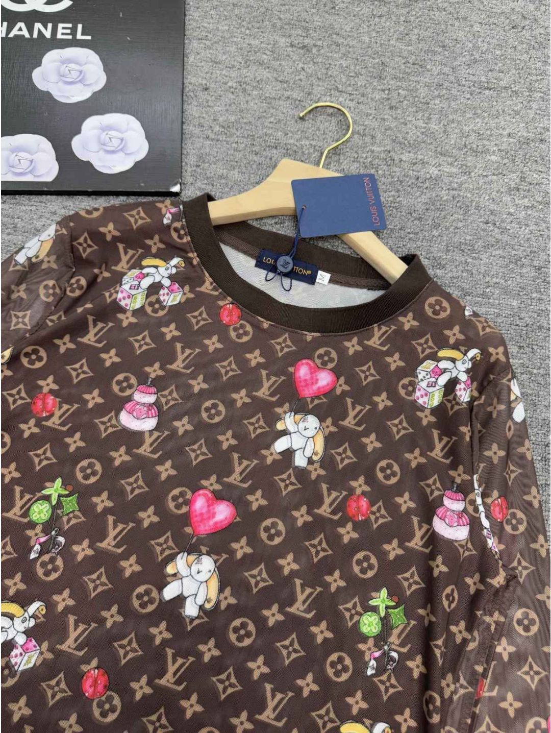 Louis Vuitton Long Sleeve Monogram T-Shirt in Multicolor