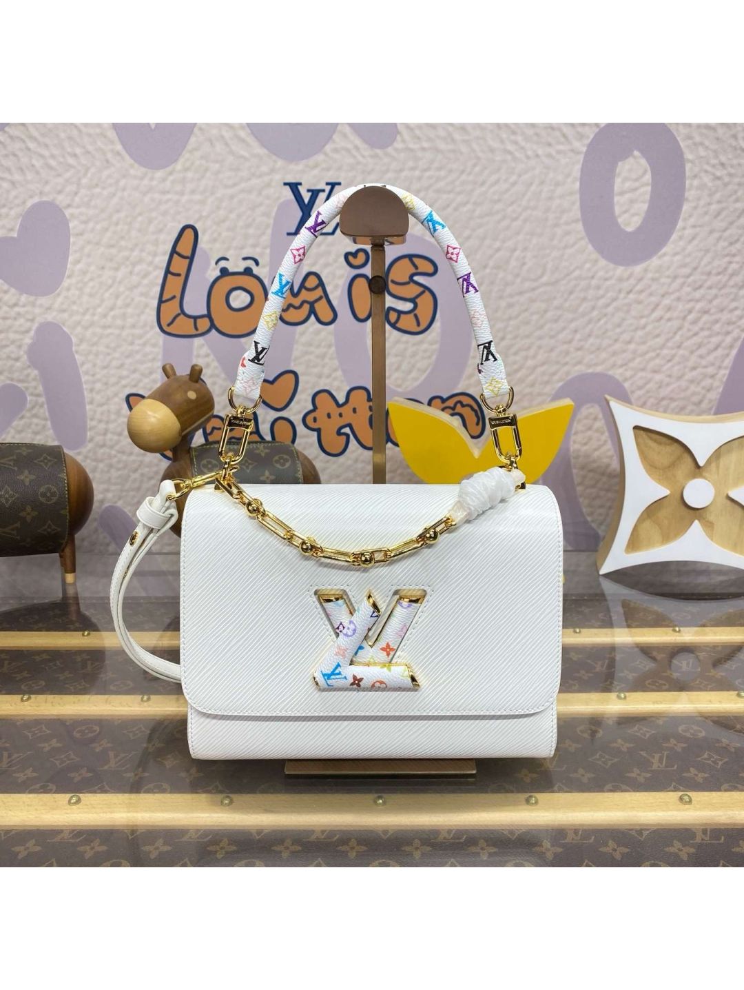 louis-vuitton-white-ribbed-turn-lock-bag-with-colorful-handle-rxlvj01314-01