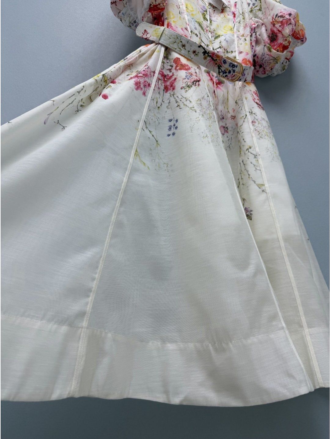 Zimmermann Puff Sleeve Floral Dress in Multicolor