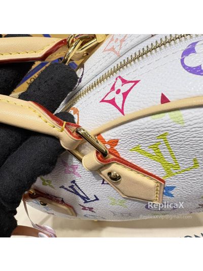 Louis Vuitton Speedy in white Monogram Multicolore M13084