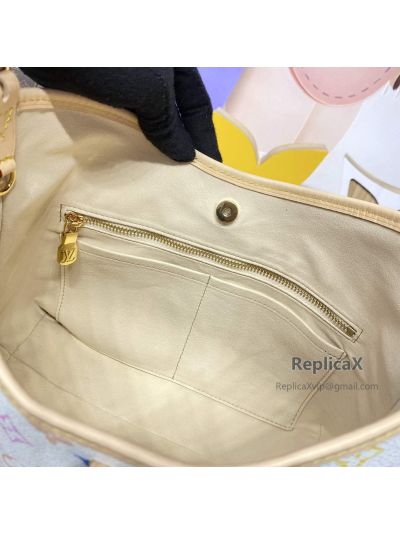 Louis Vuitton Neverfull in white monogram canvas M13085