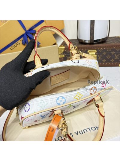 Louis Vuitton Speedy in white Monogram Multicolore M13084